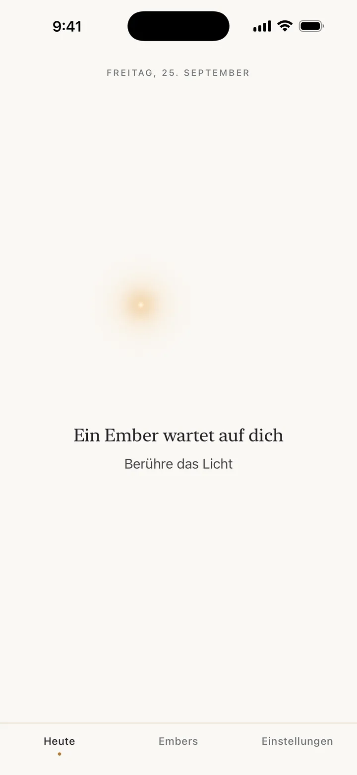 Ein Ember wartet darauf, enthüllt zu werden